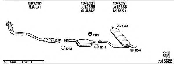 WALKER MB24207 Система випуску ОГ