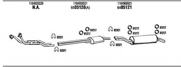 WALKER MB44202B Система випуску ОГ