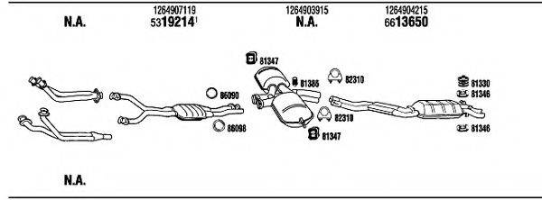 WALKER MB50030 Система випуску ОГ