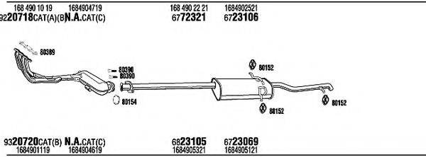 WALKER MBH08387 Система випуску ОГ