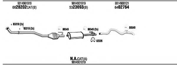 WALKER MBK08750BA Система випуску ОГ