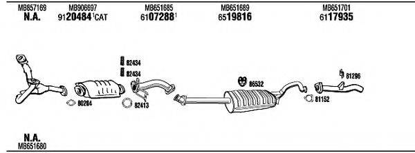 WALKER MI65503 Система випуску ОГ