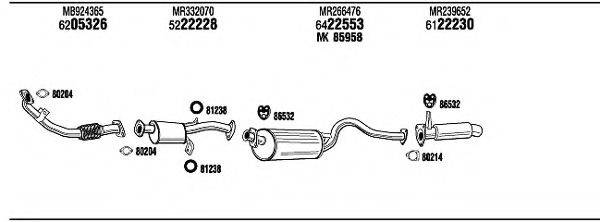 WALKER MI65557 Система випуску ОГ