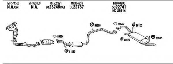 WALKER MIH16891 Система випуску ОГ