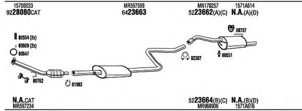 WALKER MIH34935 Система випуску ОГ