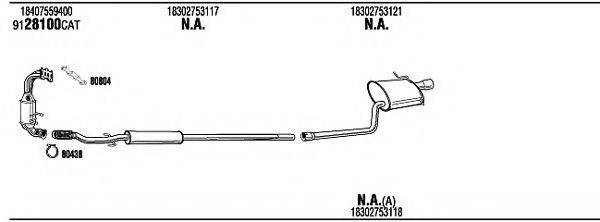 WALKER MNK33051 Система випуску ОГ