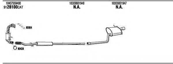 WALKER MNK34921 Система випуску ОГ