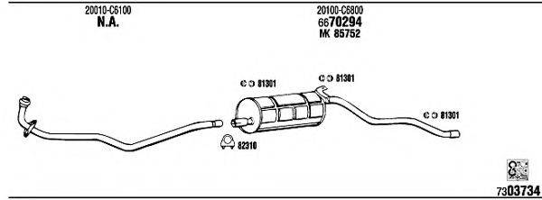 WALKER NI80309 Система випуску ОГ