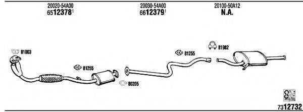 WALKER NI80433 Система випуску ОГ