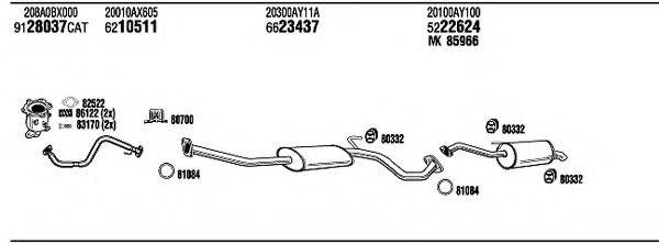 WALKER NIH17180AB Система випуску ОГ