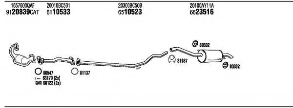 WALKER NIH20080 Система випуску ОГ