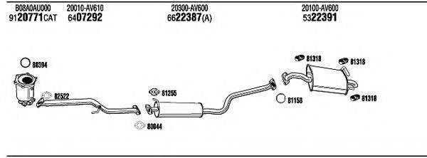 WALKER NIH23185A Система випуску ОГ