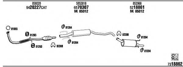 WALKER OP30087 Система випуску ОГ