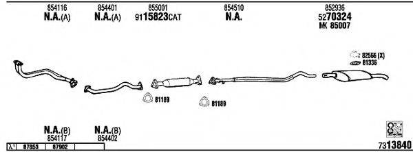 WALKER OP40139A Система випуску ОГ