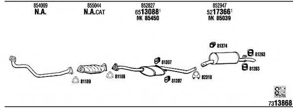 WALKER OP73104 Система випуску ОГ