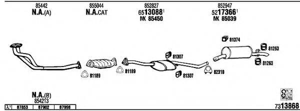 WALKER OP73110 Система випуску ОГ