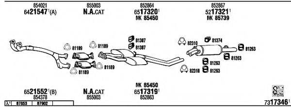 WALKER OP73137B Система випуску ОГ