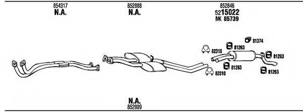 WALKER OP80014A Система випуску ОГ