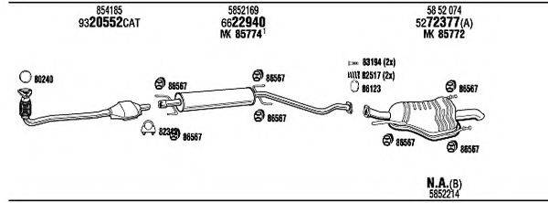 WALKER OPH15333A Система випуску ОГ