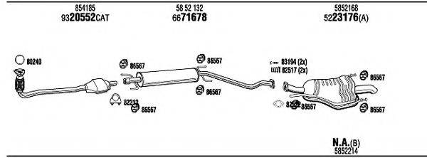 WALKER OPH15333B Система випуску ОГ