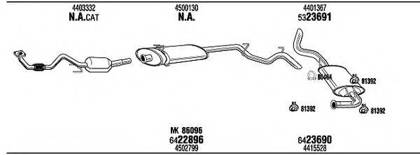 WALKER OPH15357A Система випуску ОГ