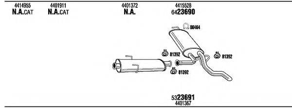 WALKER OPH15357C Система випуску ОГ