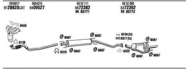 WALKER OPH17249A Система випуску ОГ