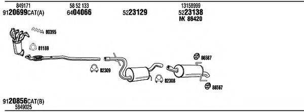 WALKER OPH17844 Система випуску ОГ