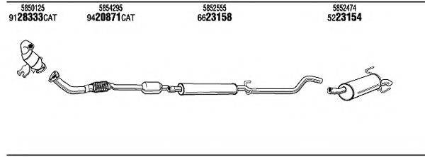 WALKER OPH18690A Система випуску ОГ