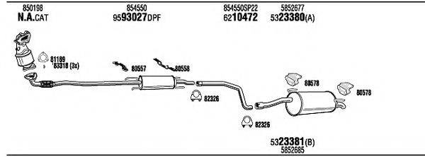 WALKER OPH33722A Система випуску ОГ