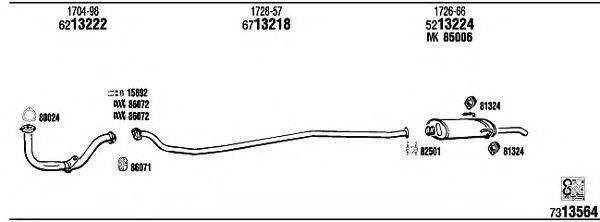 WALKER PE20067A Система випуску ОГ