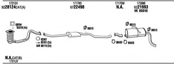 WALKER PEH16281AB Система випуску ОГ