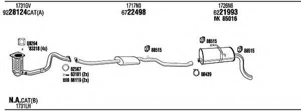 WALKER PEH16281BA Система випуску ОГ