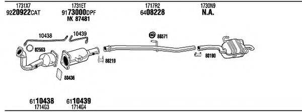 WALKER PEH16669BE Система випуску ОГ