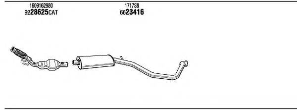 WALKER PEH16677 Система випуску ОГ