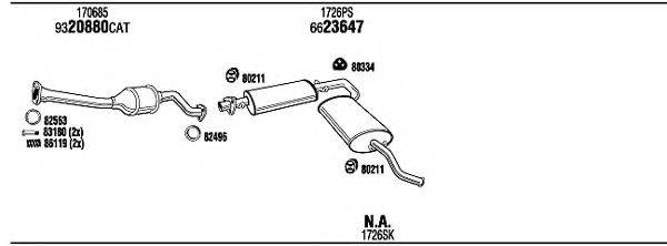 WALKER PEH16758A Система випуску ОГ