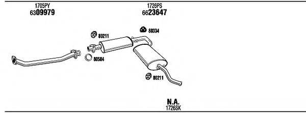 WALKER PEH16758B Система випуску ОГ