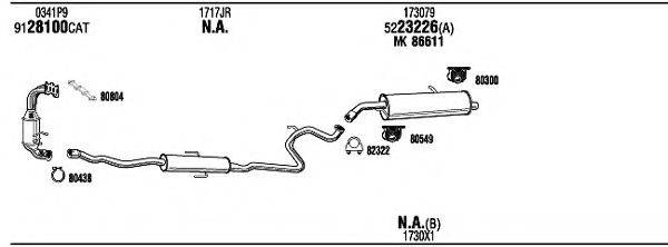 WALKER PEK33823 Система випуску ОГ