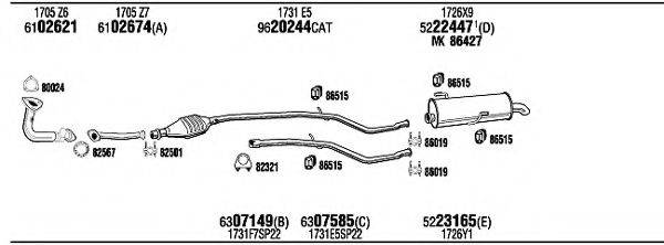 WALKER PET09466D Система випуску ОГ