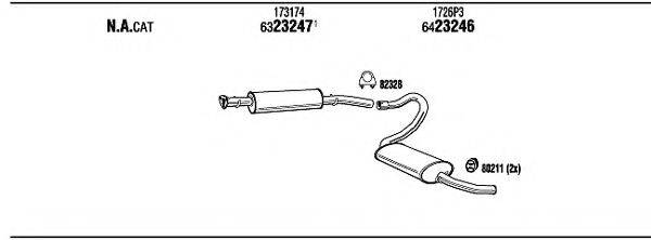 WALKER PET27830 Система випуску ОГ