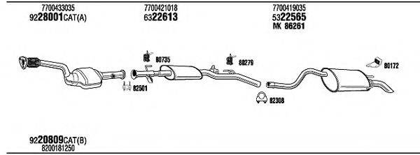 WALKER RE57075 Система випуску ОГ