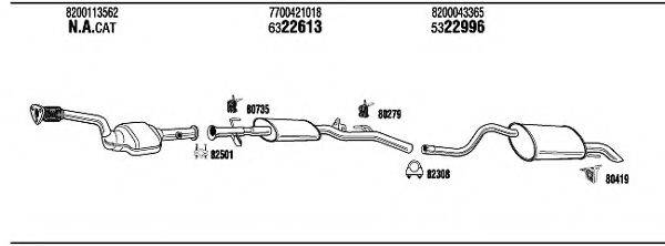 WALKER RE59003 Система випуску ОГ