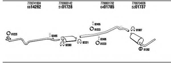 WALKER RE94056 Система випуску ОГ