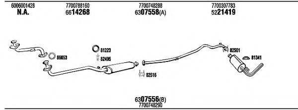 WALKER RE94079 Система випуску ОГ