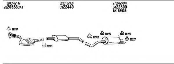 WALKER REH11480A Система випуску ОГ