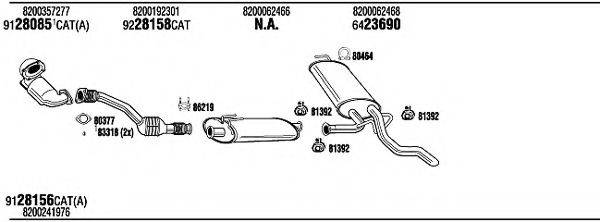 WALKER REH15603A Система випуску ОГ