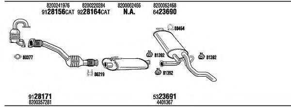 WALKER REH16489C Система випуску ОГ