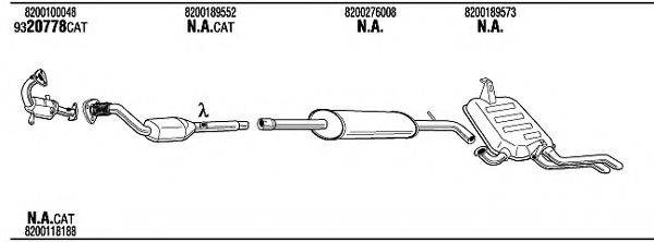 WALKER REH18438 Система випуску ОГ