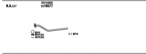 WALKER REH26543 Система випуску ОГ