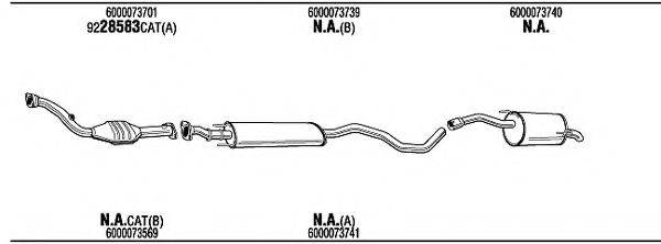 WALKER REK14183 Система випуску ОГ